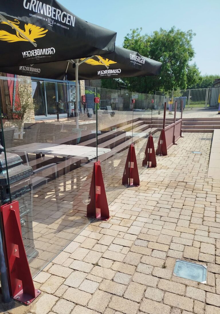 Séparation de terrasse VISION+ Estaminet St Gilles à Craywick