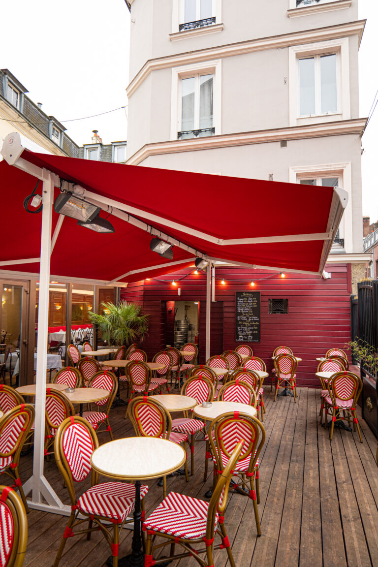 Store double pente- Sea rouge – table bistrot